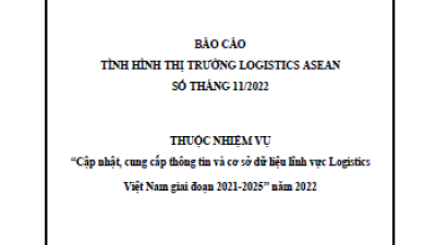 Báo cáo thị trường logistics ASEAN tháng 11/2022 (miễn phí)