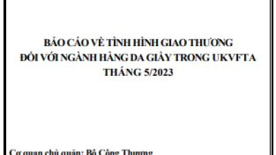 Tình hình giao thương ngành da giày trong UKVFTA tháng 5/2023 (miễn phí)