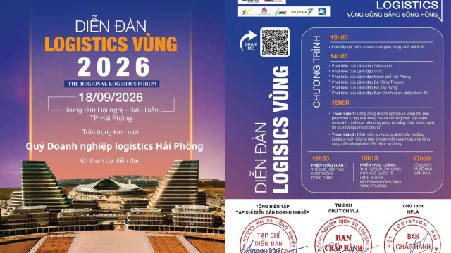MỜI THAM DỰ DIỄN ĐÀN LOGISTICS VÙNG LẦN VII: KIẾN TẠO KHÔNG GIAN PHÁT TRIỂN MỚI CHO LOGISTICS VÙNG ĐBSH