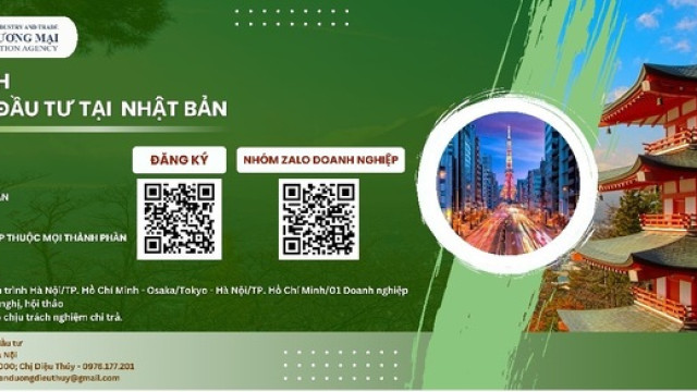 Mời tham dự đoàn giao dịch thương mại, đầu tư tại Nhật Bản