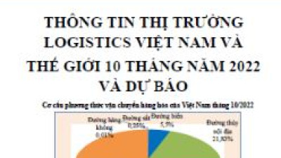 THÔNG TIN THỊ TRƯỜNG LOGISTICS VIỆT NAM VÀ THẾ GIỚI 10 THÁNG NĂM 2022 VÀ DỰ BÁO