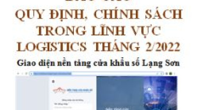 Báo cáo chính sách, quy định về logistics số tháng 2/2022 (miễn phí)