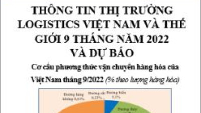 THÔNG TIN THỊ TRƯỜNG LOGISTICS VIỆT NAM VÀ THẾ GIỚI 9 THÁNG NĂM 2022 VÀ DỰ BÁO