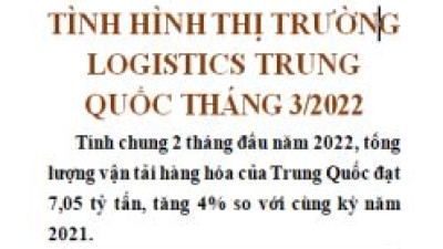 Báo cáo thị trường logistics Trung Quốc tháng 3/2022 (miễn phí)