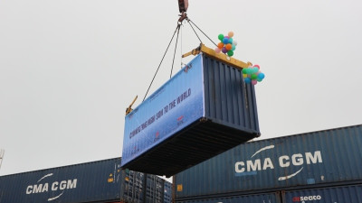 Cảng Nghi Sơn đón tàu container quốc tế đầu tiên