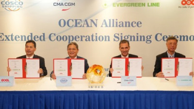 CMA CGM, COSCO SHIPPING, Evergreen và OOCL gia hạn Liên minh OCEAN đến năm 2032