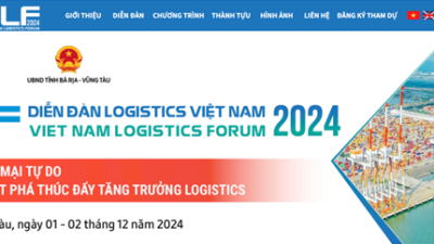  Diễn đàn Logistics Việt Nam 2024 sẽ diễn ra vào ngày 1 và 2 tháng 12 năm 2024 tại Bà Rịa Vũng Tàu