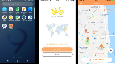 Triển vọng dịch vụ thuê xe đạp qua ứng dụng thông minh tại Đà Nẵng